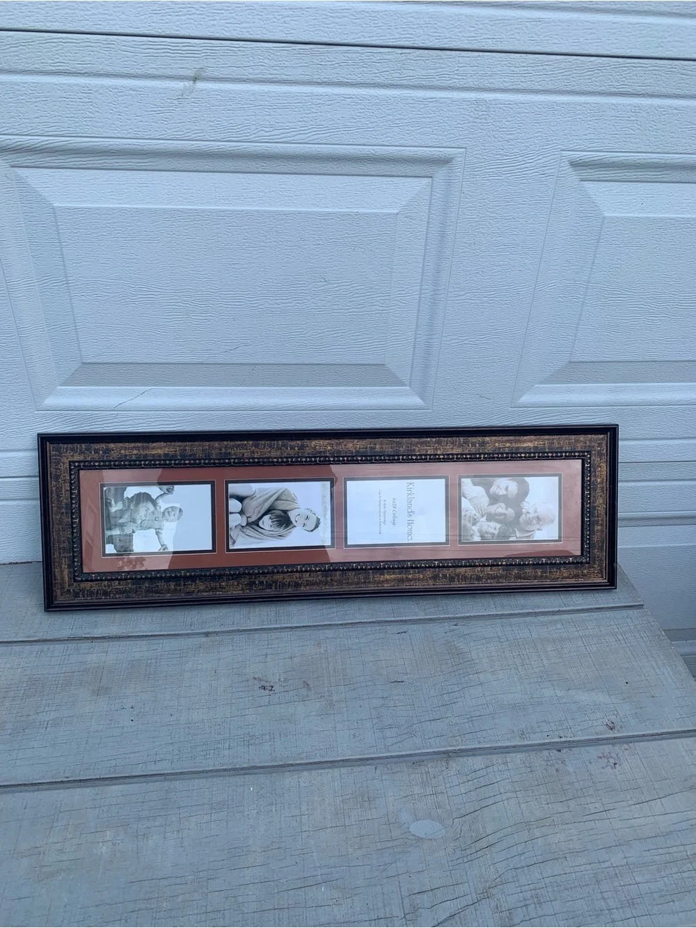 Kirkland's Home 6x28 bronze collage wall frame. Holds four 4x6 family photos
